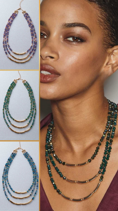 Shimmer & Shine Layered Necklace - FINAL SALE