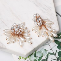 Elegant Pearl Water Drop Earrings for Women β Versatile Alloy Fashion Ear Accessories | Chic Drop Earrings - Thumbnail 3