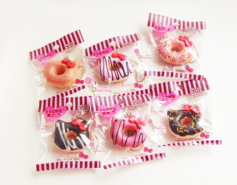 Rare* Hello Kitty Licensed Mini Donut Squishy · Uber Tiny