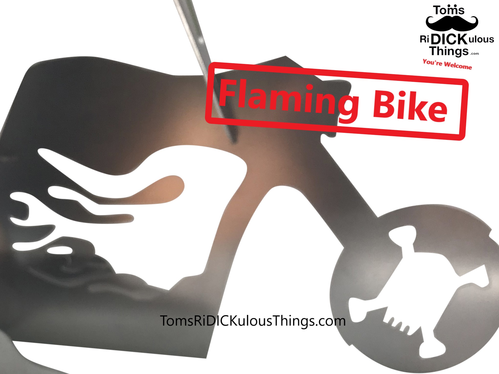 Flaming Bike Beer Can Chicken Stand on Storenvy