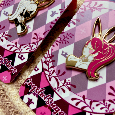 Elegant bunny girl pins