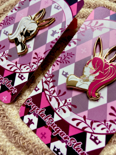 Elegant Bunny Girl Pins