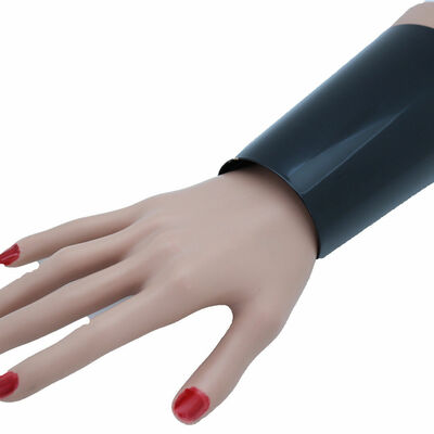 Celebrity women black metal long cuff bracelet fashion jewelry wonder style