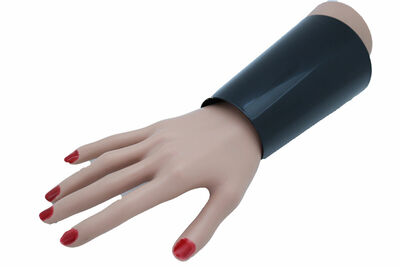 Celebrity Women Black Metal Long Cuff Bracelet Fashion Jewelry Wonder Style