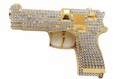 Men Gold Color Metal Belt Buckle Western Fashion Gun Luxurious Statement Piece