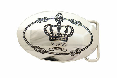 Men Silver Metal Special Fashion Belt Buckle King Crown Cross Religious Milano