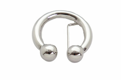 Men Women Silver Metal Belt Buckle Western Fashion Cowboy Nose Ring Bull Septum