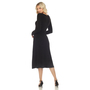 White Mark Women's Long Sleeve Sweater Midi Dress-1