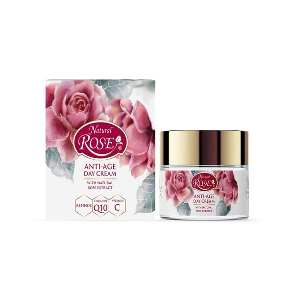 NATURAL ROSE DAY CREAM WITH RETINOL+Q10 +C 50ML