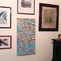 Imaginary map. Original oil painting-3