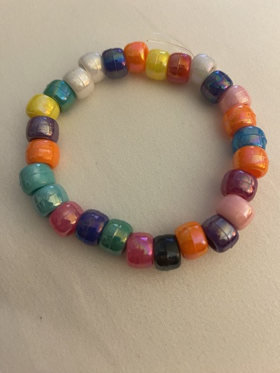 Multi Colored Bead Bracelet 