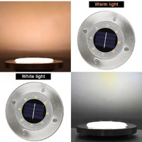 Garden Solar Powered LED Disk Light - Thumbnail 8