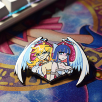 Angel Sisters Enamel Pin - Thumbnail 1