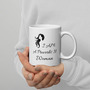 "I Am a Proverbs 31 Woman" White glossy mug - Silhouette Design-2