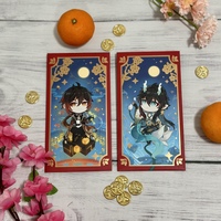 Zhongli & Imbibitor Lunae Red Envelope / Angpao - Thumbnail 1
