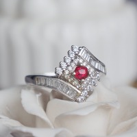 Jedi Spinel Natural Red Spinel Ring 925 Sterling Silver Ring August Birthstone Ring for Women US size 6 - Thumbnail 3
