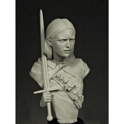 1/12 BUST Resin Model Kit Beautiful Girl Celtic Warrior Unpainted