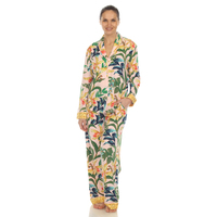 White Mark Women's 2-PC Wildflower Print Pajama Set - Thumbnail 4