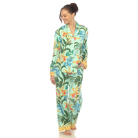 White Mark Women's 2-PC Wildflower Print Pajama Set - Thumbnail 6