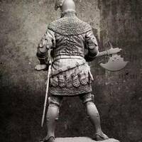 1/24 75mm Resin Model Kit English Medieval Knight Warrior Unpainted - Thumbnail 3