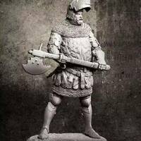 1/24 75mm Resin Model Kit English Medieval Knight Warrior Unpainted - Thumbnail 4