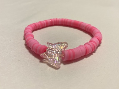 Pink Butterfly Bracelet 