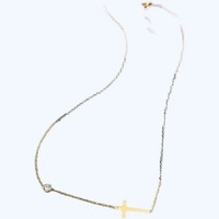 Heart And Cross Choker Necklace - Thumbnail 4