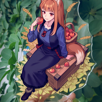 Holo Spice and wolf standee - Thumbnail 1