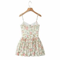 Tie-waist printed mini camisole dress - Thumbnail 3