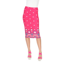 White Mark Women's Midi Pencil Skirt - Thumbnail 9