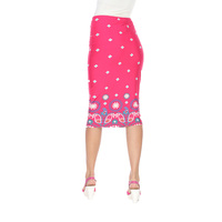 White Mark Women's Midi Pencil Skirt - Thumbnail 10