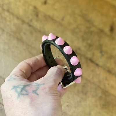 Pink Standard British Stud Wristband