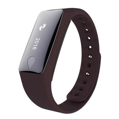 Fitness Tracker Activity Tracker Watch with Heart Rate Monitor IP67 Waterproof Smart Band Step Counter Calorie Counter Call & SMS Pedometer-Brown