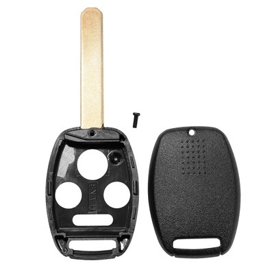 2pcs keyless entry remote shell case fit for honda accord 2008-2012 car key fob pad 
replacement n5f-s0084a n5f-a05taa w/ uncut blade-black