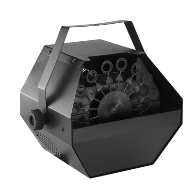 Automatic bubble machine 25w pro bubble blower maker w/ handle for dj disco stages wedding kids birthday parties-black
