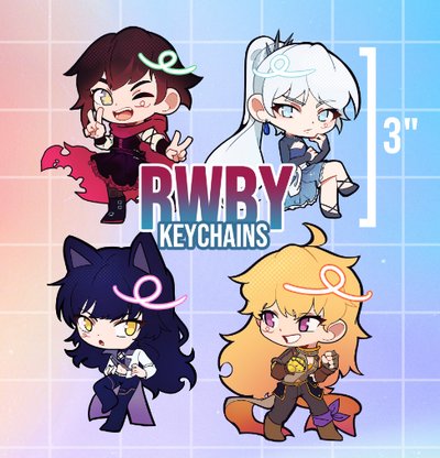 Team Rwby Keychains 2