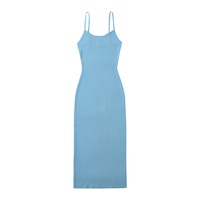 V-neck knitted hottie suspender dress - Thumbnail 2
