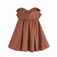 Sexy bow-decorated halter-back dress - Thumbnail 1