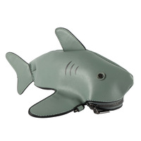 Cute Cartoon Shark One-Shoulder Female Funny Messenger Bag - Thumbnail 9