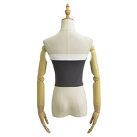 Strapless contrast color bandeau vest - Thumbnail 2