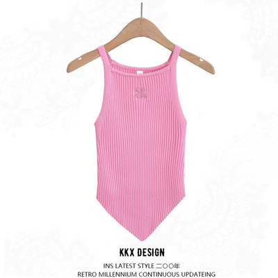 Vest suspenders flat knitted triangle