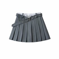 American style high waist letter slim A-line short skirt suit half body - Thumbnail 3