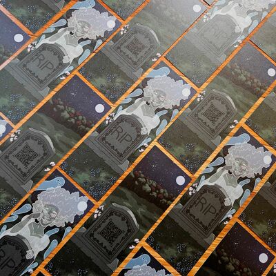 Ghost graveyard bookmark