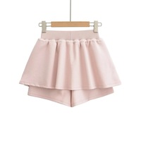 Fake two-piece hooded drawstring zipper waist cardigan sweatshirt jacket sports skirt suit - Thumbnail 3