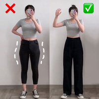  High Waist Design Loose Women Jeans Retro Style Trousers - Thumbnail 3