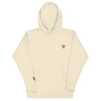 Nyvi Love Embroidery Unisex Hoodie - Thumbnail 16