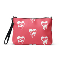 Nyvi Love Red and White Crossbody bag with strap  - Thumbnail 3