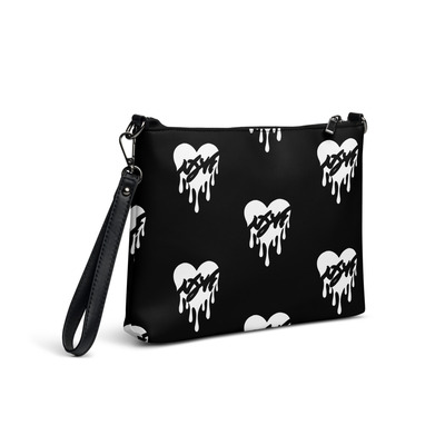 Nyvi Love Black and White Crossbody bag with strap