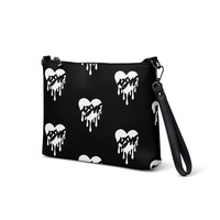 Nyvi Love Black and White Crossbody bag with strap - Thumbnail 2