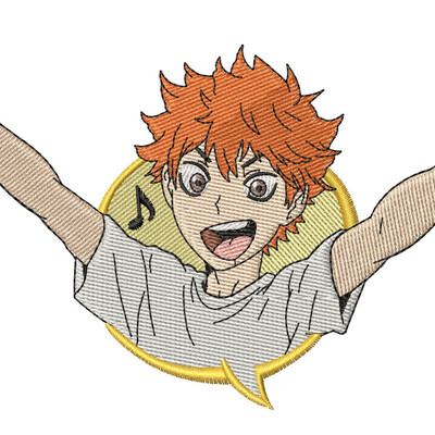 Anime embroidery pattern hinata cheers